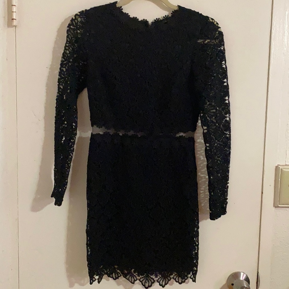 Lace long sleeve dress
